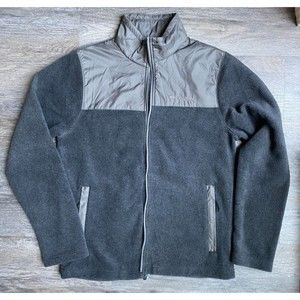 The North Face Men's Jacket Size S Fleece Full Zipped Gray Thermal Outdoor